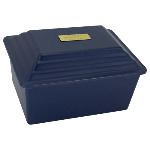 Navy Blue Polymer Urn Vault