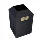 Urn vault for burial. Cremation Urn Capsule. Black Urn Vault. Cremation Urn Vault. Funeral urn vault