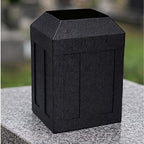Urn vault for burial. Cremation Urn Capsule. Black Urn Vault. Cremation Urn Vault. Funeral urn vault