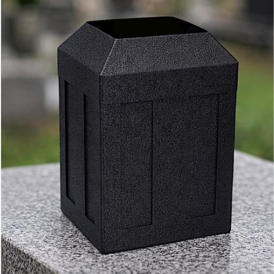Urn vault for burial. Cremation Urn Capsule. Black Urn Vault. Cremation Urn Vault. Funeral urn vault