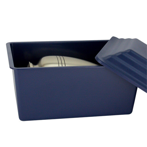 Navy Blue Polymer Urn Vault