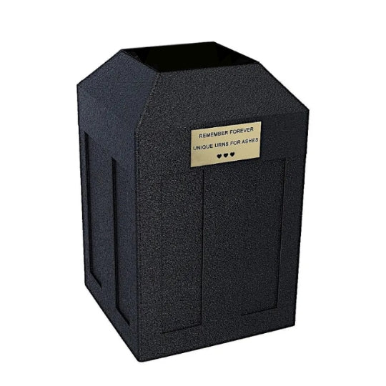 Urn vault for burial. Cremation Urn Capsule. Black Urn Vault. Cremation Urn Vault. Funeral urn vault