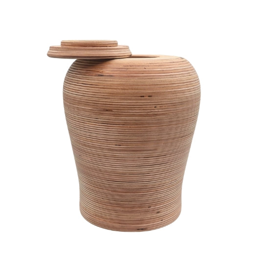 Wooden urn for ashes, Large wooden Urn, Natural wooden urn