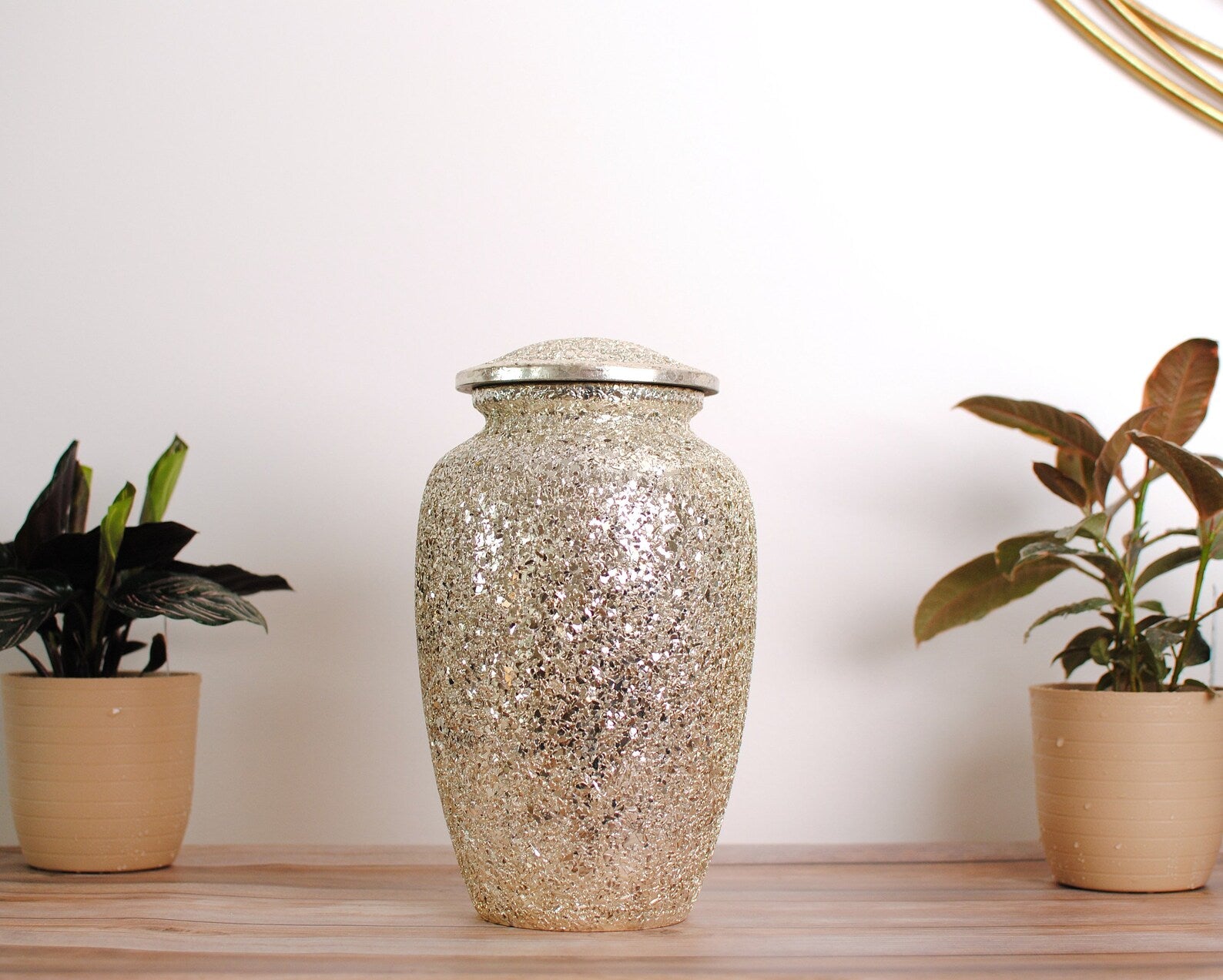 glitter urn for ashes