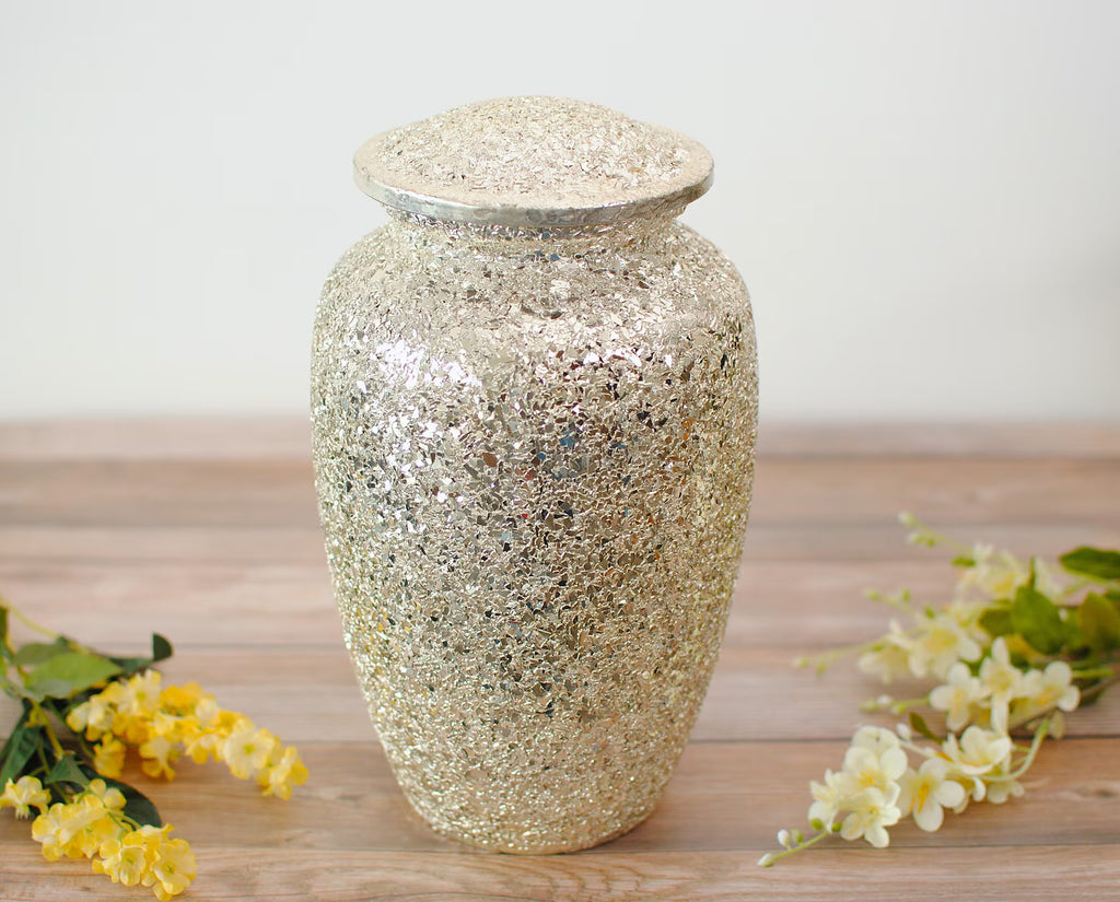 Glitter Urn, glitter urn for ashes