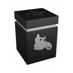 Black Wooden Motorcycle urn with wooden letters