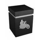 Black Wooden Motorcycle urn with wooden letters