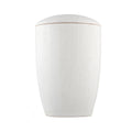 white wooden urn which can be personalized with engraving text